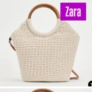 Summer 🌞 NWT ZARA VACATION MACRAMÉ BUCKET BAG 
With Strap
🚨FIRM PRICE